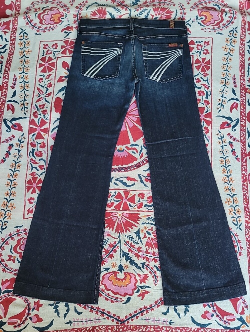 7 For All Mankind Dojo Dark Wash Flare Women's Jeans